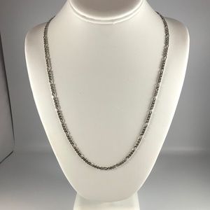 Sterling silver Figaro chain 30 inch